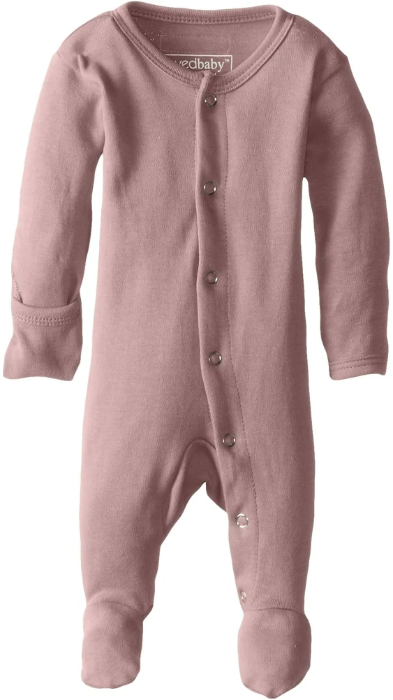 L'ovedbaby baby-girls Organic Baby Snap Footie