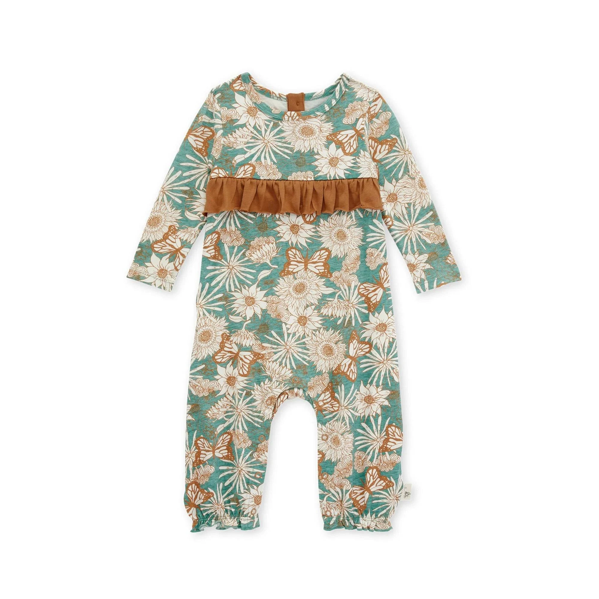 Burt's Bees Baby Romper Jumpsuit, 100% Organic Cotton One-Piece Outfit Coverall