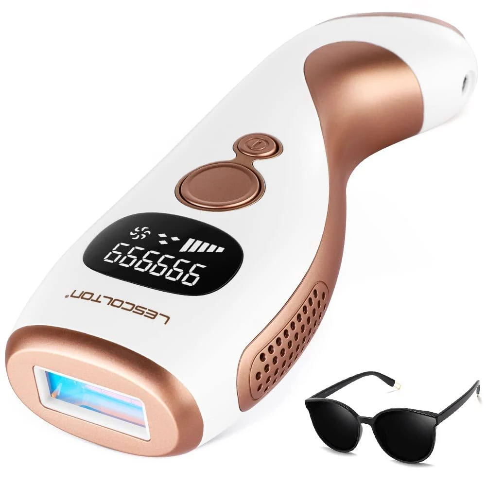 LESCOLTON Permanent IPL Hair Removal, 999,999 Flashes Painless Laser Hair Removal Device for Men and Women - Epilation for Body and Face (T120)