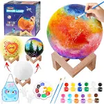 Paint Your Own Moon Lamp Kit, Gifts for Kids DIY 3D Moon Light Cool Galaxy Lamp for Teens Boys Girls, Arts & Crafts Kit Art Supplies for Kids, Arts and Crafts for Kids Ages 8-12 Birthday Gifts