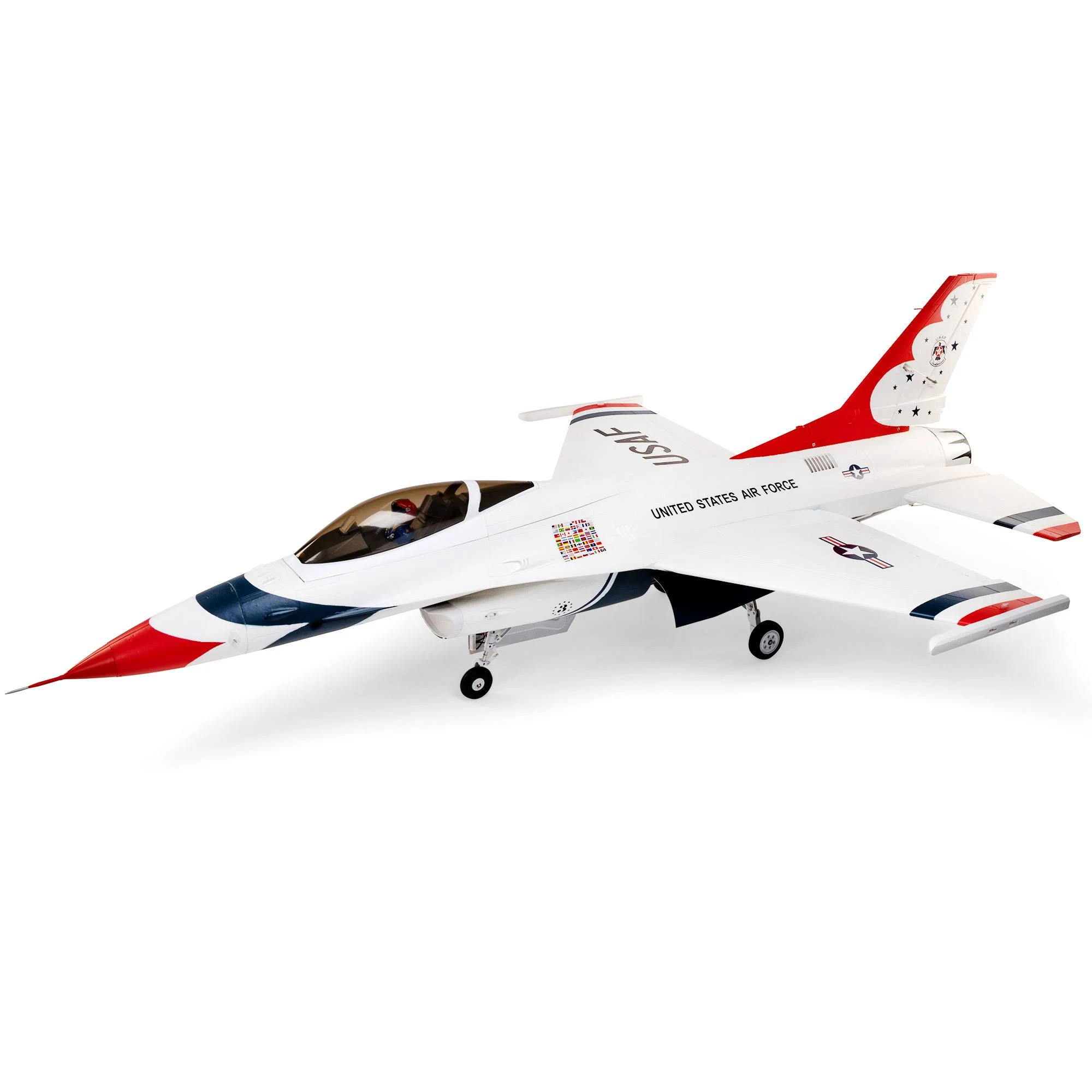 E-flite F-16 Thunderbird 80mm ARF Plus EDF Jet Airplane (1000mm) [EFL87970]