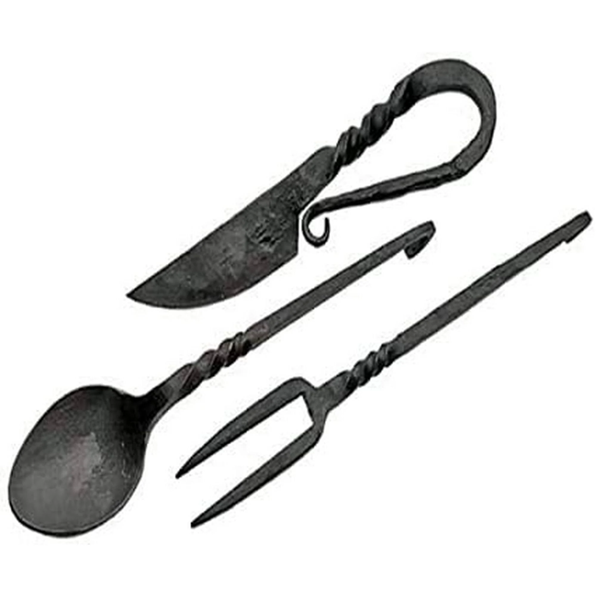 NauticalMart Medieval Eating Utensil Set Iron