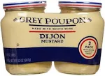 Grey Poupon Dijon Mustard 2 Pack 16oz Each Total 32oz