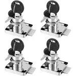 Kitmose 4 Pack Cabinet Drawer Locks with Keys, Keyed Alike Furniture Locker Lock