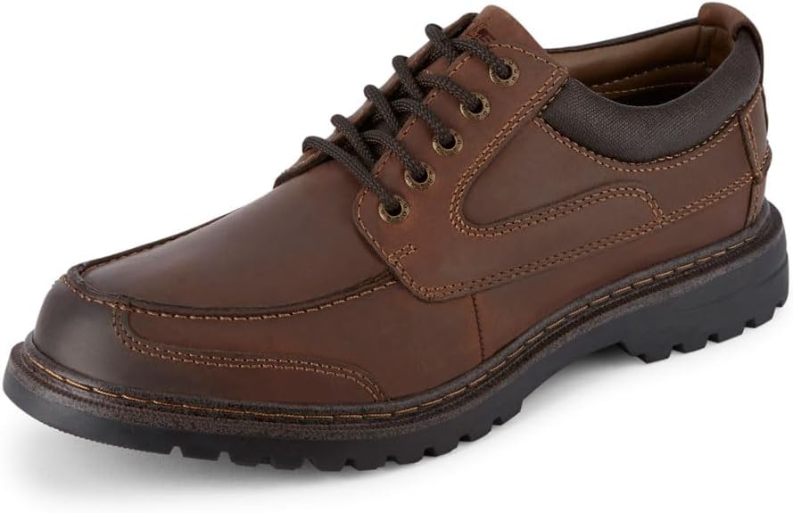 Men's Overton Moc-Toe Leather Oxfords