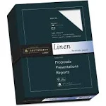 Southworth 25% Cotton Linen Business Paper, 24 lb, 8.5 x 11, Ivory, 500/Ream