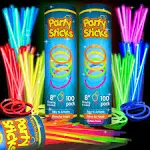 PartySticks Glow Sticks Party Supplies 200Pk - 8 inch Glow in The Dark