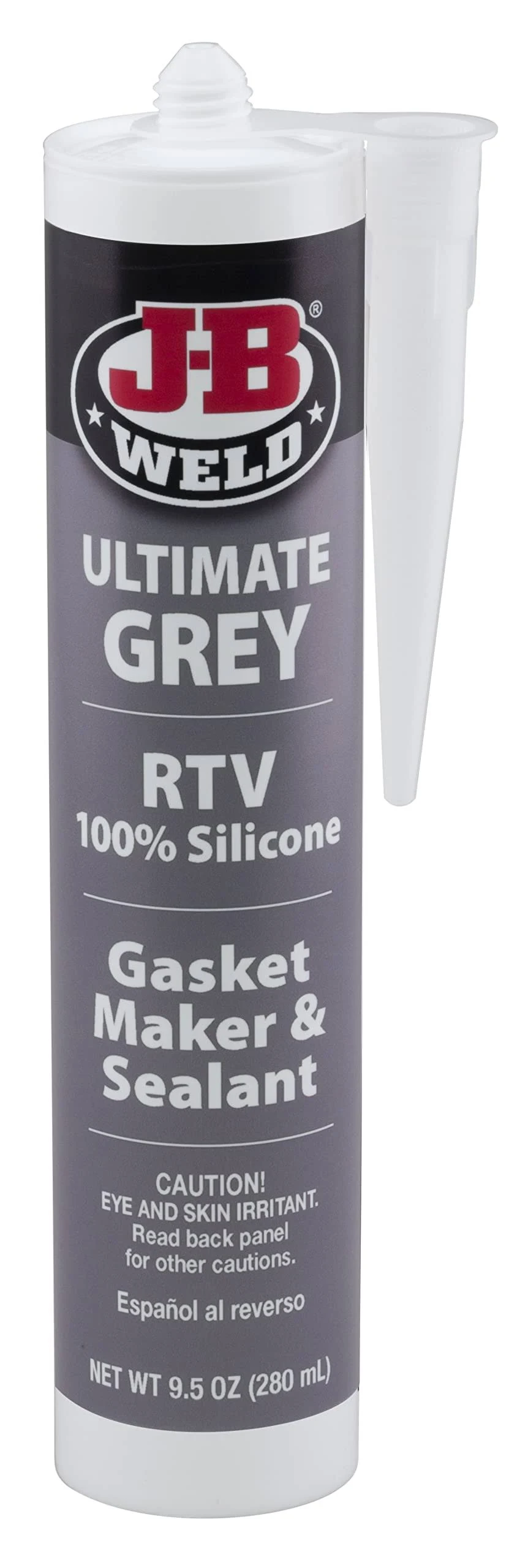 J-B Weld 32927 Silicone Gasket Maker and Sealant, Grey, 9.5 oz