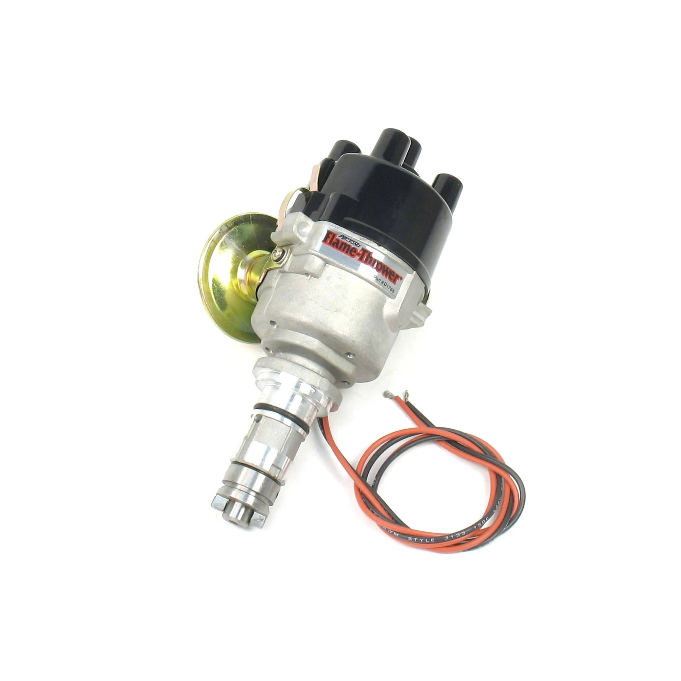 Pertronix D176600 Flame-Thrower Plug and Play Vacuum Advance Cast Electronic Distributor with Ignitor Technology for British 4 Cylinder Engine