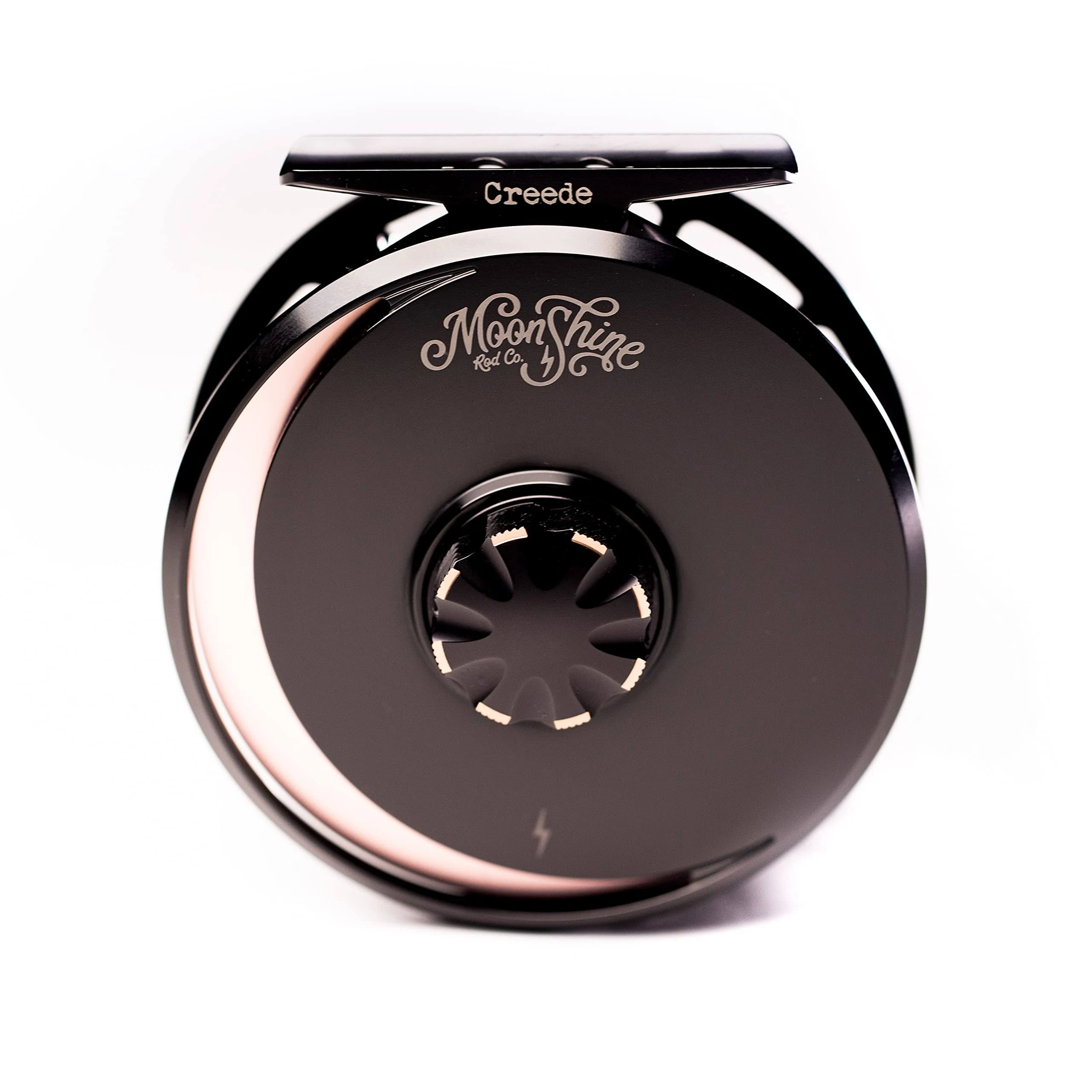 Moonshine Rod Co. The Creede Fly Fishing Reel. Fully Machined Large Arbor with Sealed Carbon Disk Drag