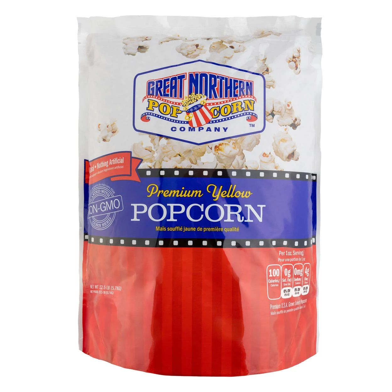 Great Northern Popcorn 4195 Premium Yellow Gourmet Popcorn 12 lbs Jug