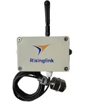 Risinglink Smart Water Level Monitor, WiFi-Enabled, Text/Email Alerts, Indoor/Outdoor Detector, Battery Powered, Stainless Steel Float Sensor