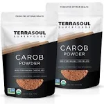 Terrasoul Superfoods Organic Carob Powder, 2 lbs (2 Pack) Cocoa Powder Alternative | High in Fiber