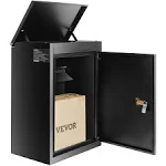 VEVOR 15.4 x 10.6 x 20.5 in. Galvanized Steel Wall Mount Mailbox with Coded Lock Package Delivery Boxes