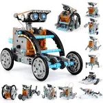 Lucky Doug 12-in-1 Stem Solar Robot Kit Toys Gifts for Kids 8 9 10 11