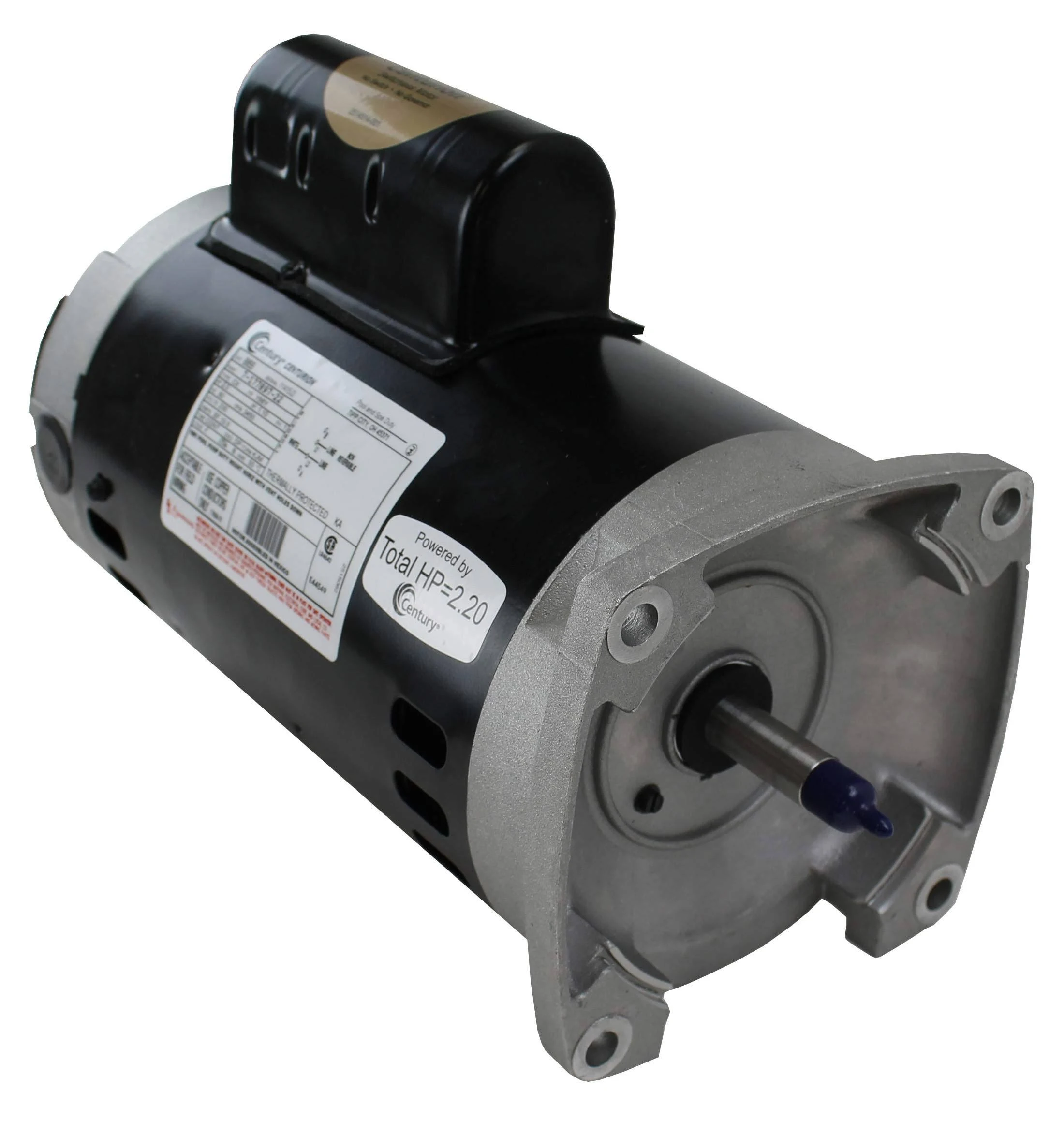 B855 Square Flange 2 HP Up-Rated 56Y Pool and Spa Pump Motor Century A.O. Smith