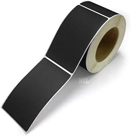 Next Day Labels, 3 x 5 Rectangle Inventory Color Coding Labels, 500 per Roll (Black)