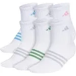 Adidas Women's 6-Pk. Superlite 3.0 Quarter Socks - Blue