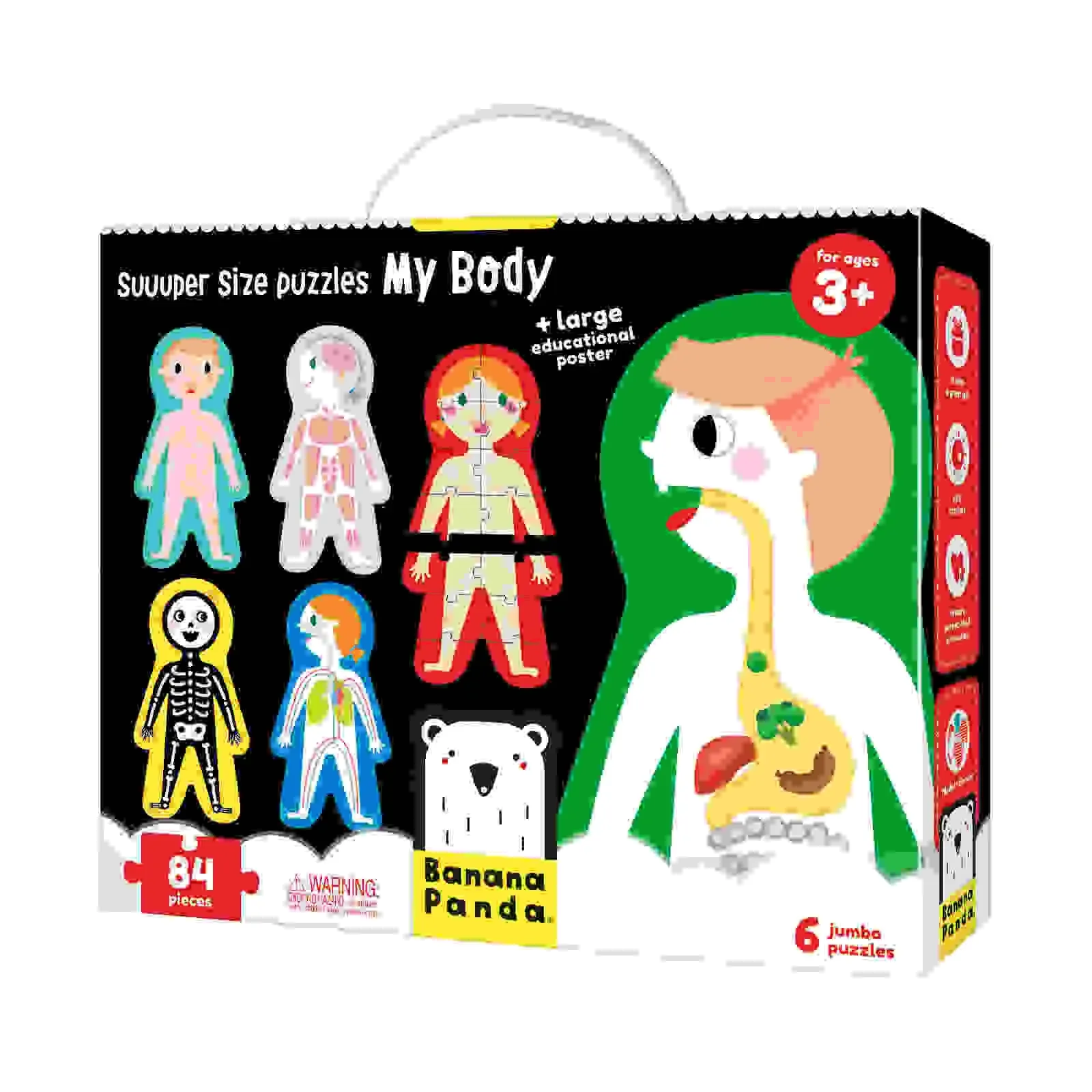 Banana Panda 84-Pieces Suuper Size Puzzle My Body (BPN49026) | Staples