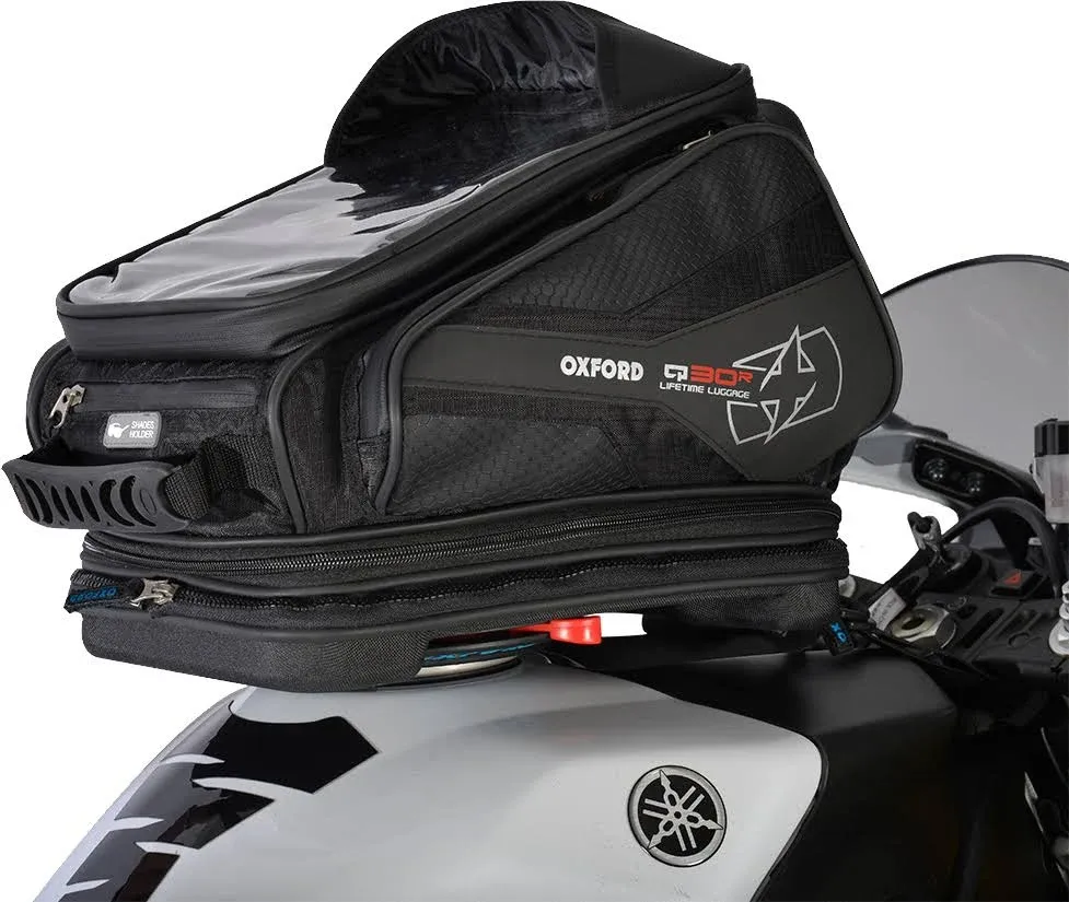 Motorcycle Tank Bag &gt; Oxford Q30R Quick Release 30 Litre Lightweight - Black