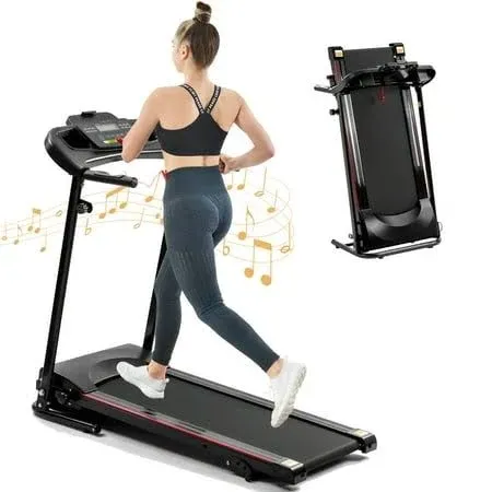 Automatic Incline Treadmill 12-Levels Treadmills Foladable Electric Motorized ...