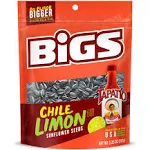 BIGS Chile Limon Flavored Sunflower Seeds - 5.35 oz Bags (Pack of 3) - With Mighty Merchandise Bag Clip