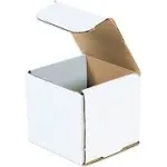 4 x 4 x 4" White Corrugated Mailers