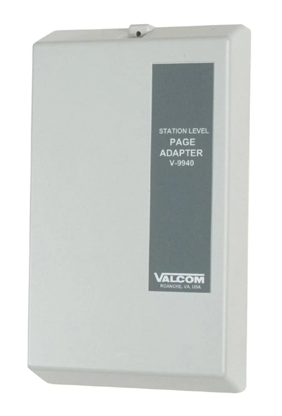 Valcom (V-9940) Station Level Page Adapter