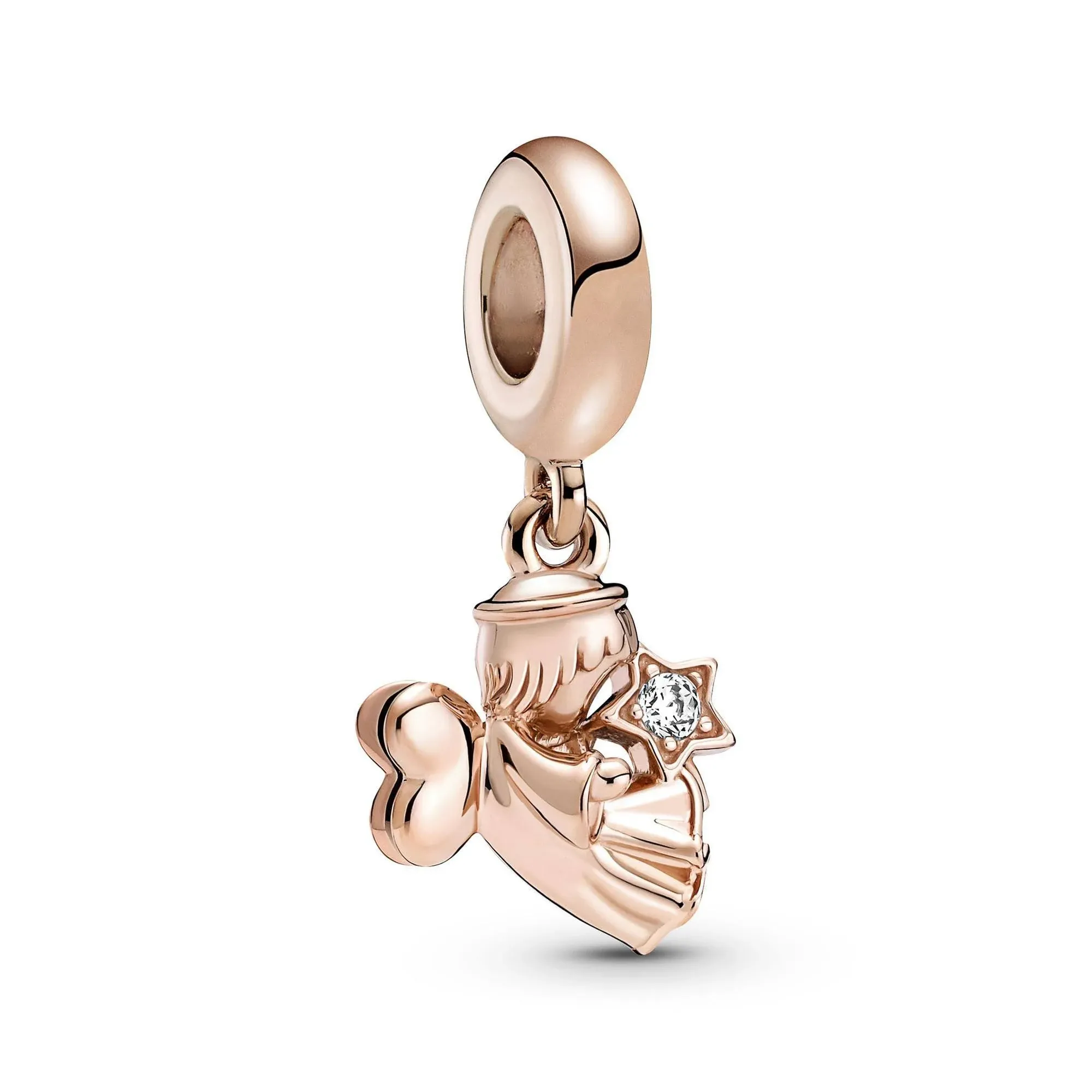 Pandora : Heart Winged Angel Dangle Charm