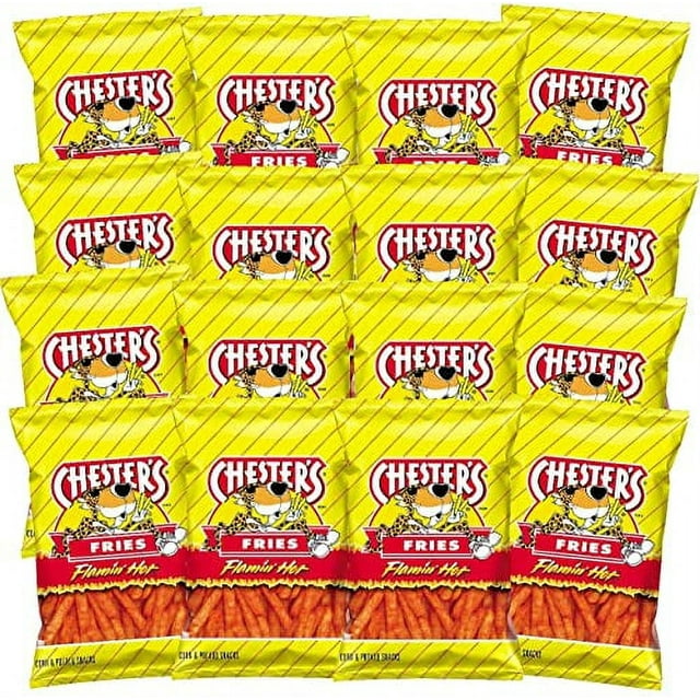 Chesters Flamin Hot Fries, 2.625 Ounce -- 28 per case.