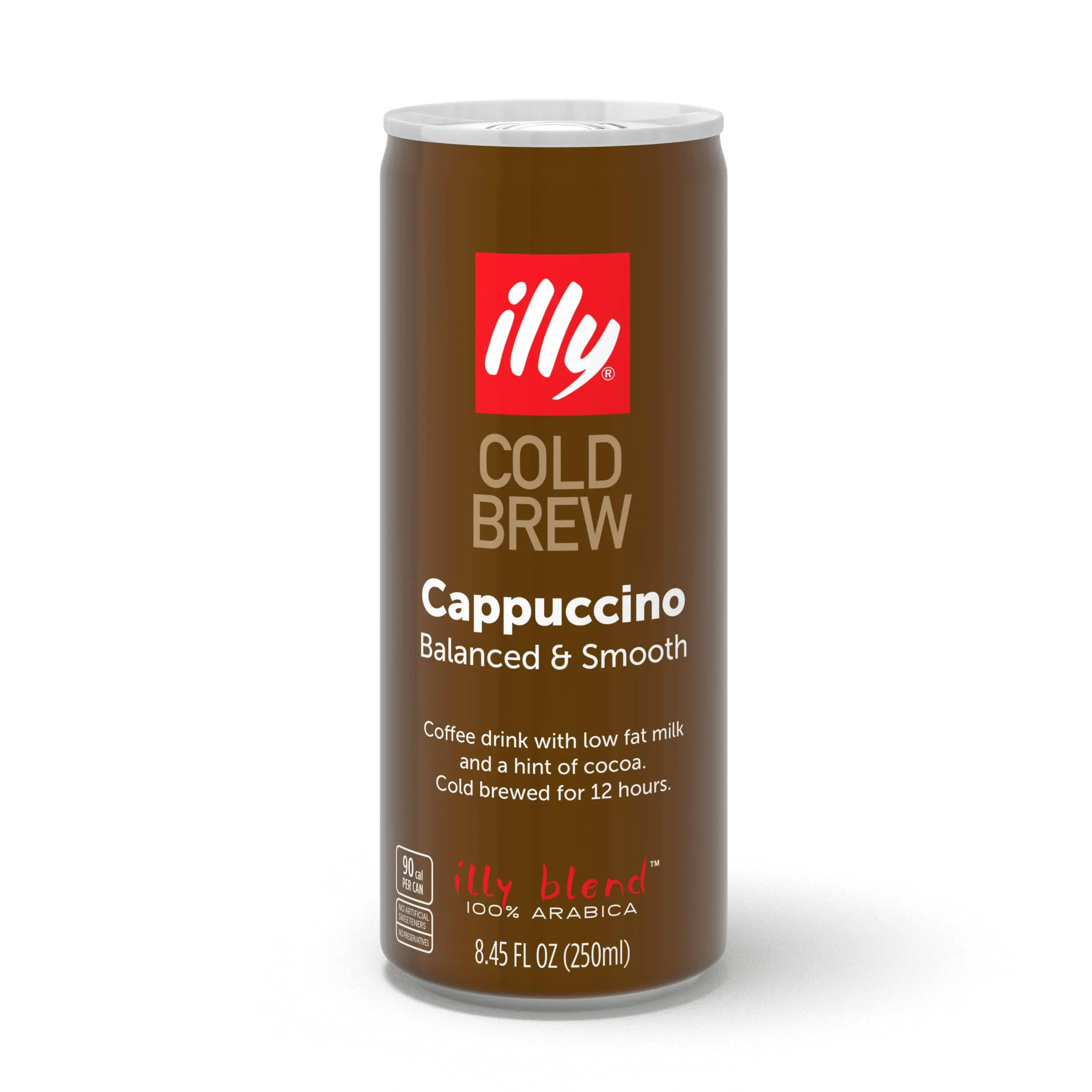 illy Cold Brew Latte Cappuccino 8.45 fl. oz. - 12/Case