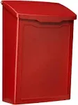 Architectural Mailboxes Wall Mount Red Metal Small Mailbox