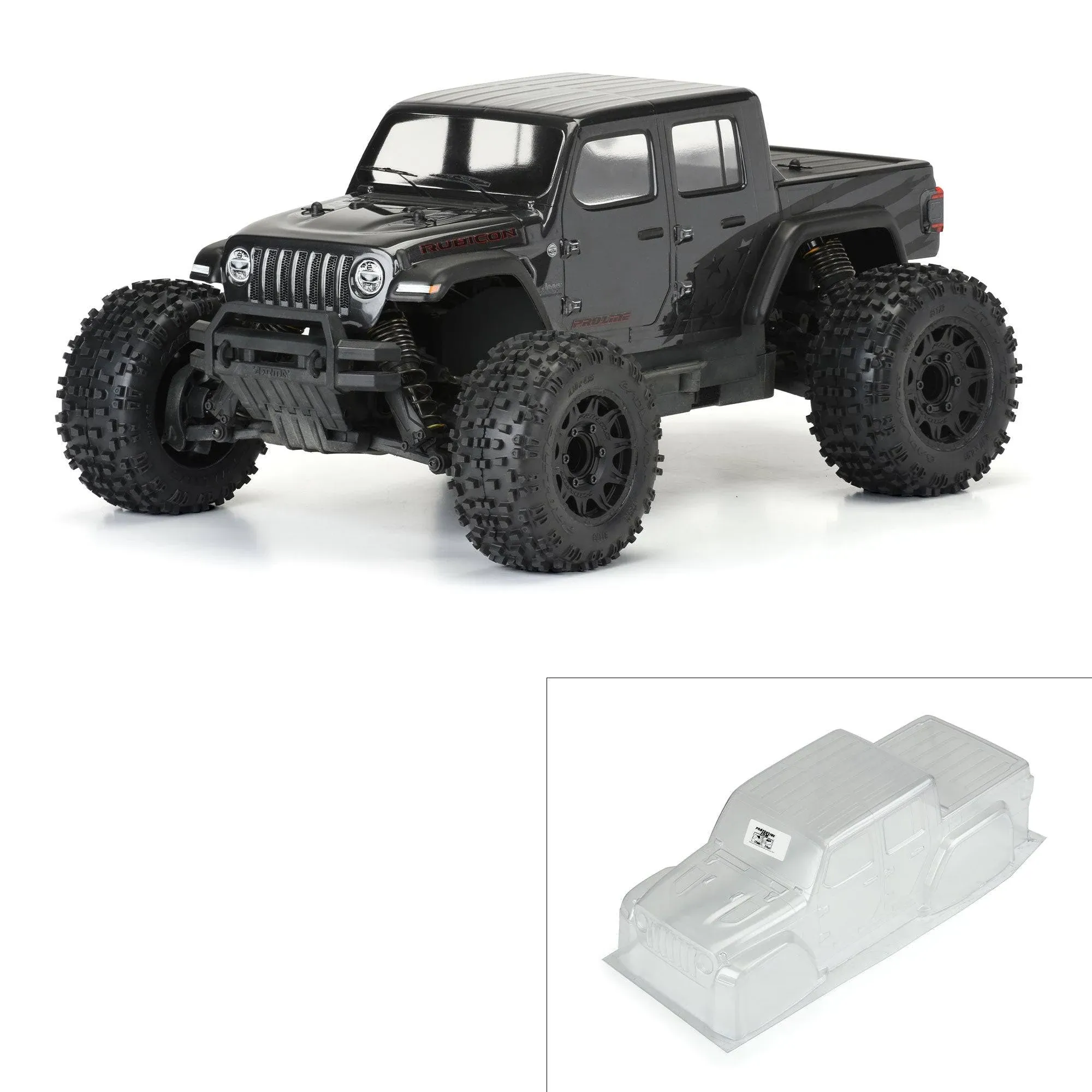 PRO3575-00 1/10 Jeep Gladiator Rubicon Clear Body: GRANITE