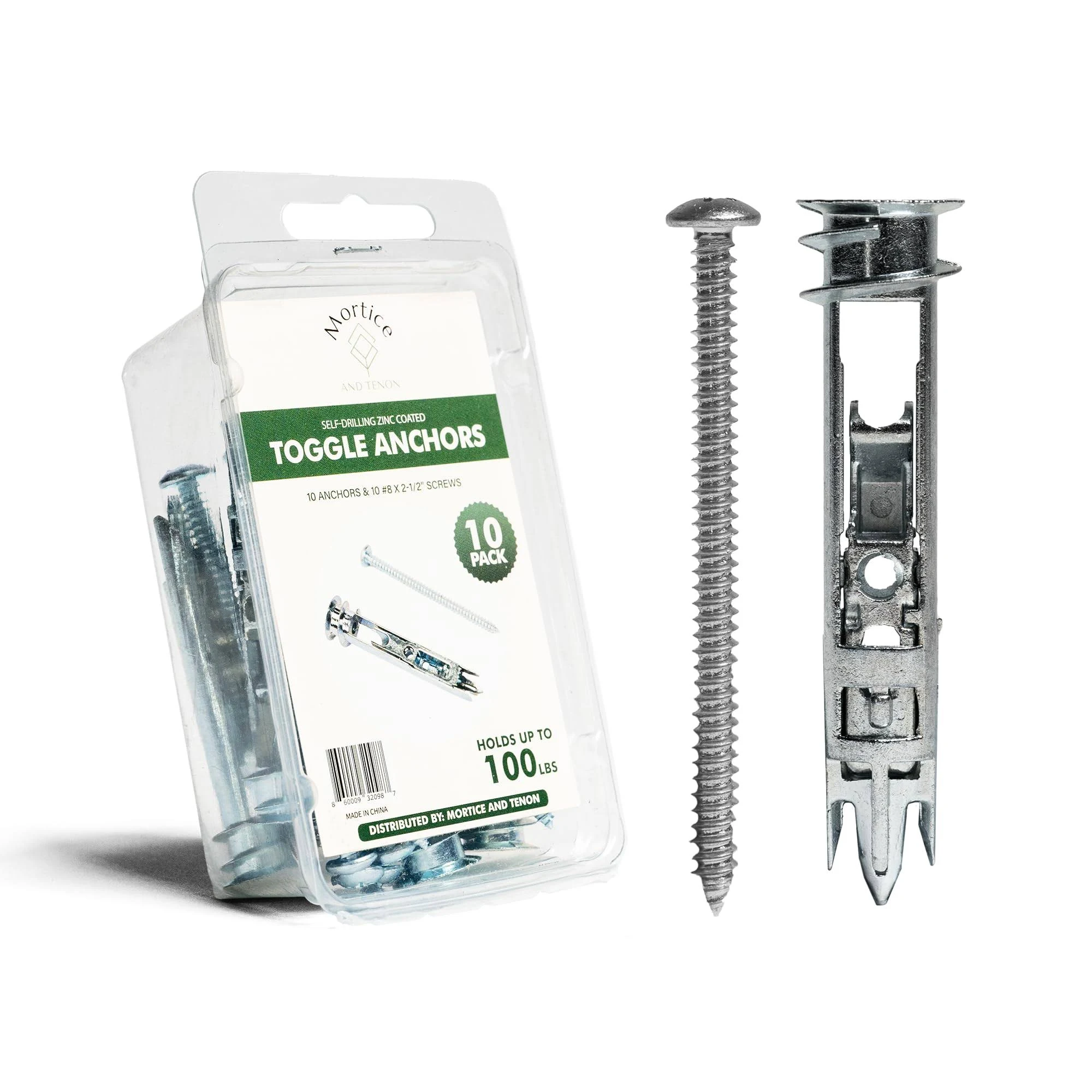 Easy Anchor Toggle Bolts &amp; Screws kit | Extra Zinc Coating | Hang Towl Bars C...