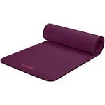 Retrospec Solana Yoga Mat 1/2" Thick w/Nylon Strap For Men & Women - Non Slip Excercise Mat For Yoga, Pilates, Stretching, Floor & Fitness Workouts