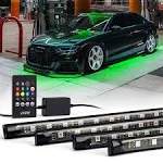 Xprite Car Underglow Neon Accent Strip Lights Kit 8 Color Sound Active