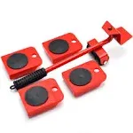 Furniture Lifter Mover Tool Set and 4 pcs 4.13"x3.15" Furniture Slides Kit, Furniture Move Roller Tools, 360 Degree Rotatable Pads, Suitable for Furniture Such as Sofas and refrigerators