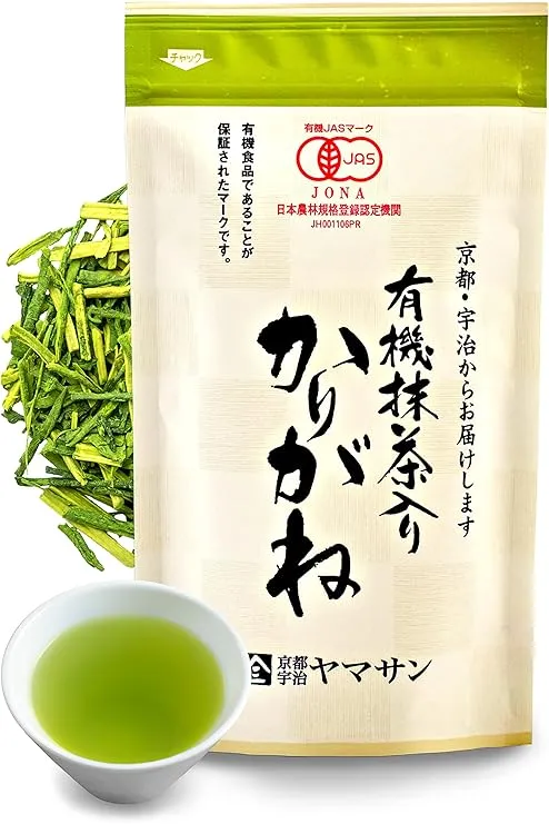 Organic Green Tea, Kukicha Twing tea with Matcha Green Tea Powder, Japanese Tea -KARIGANE- 100g Bag【YAMASAN】