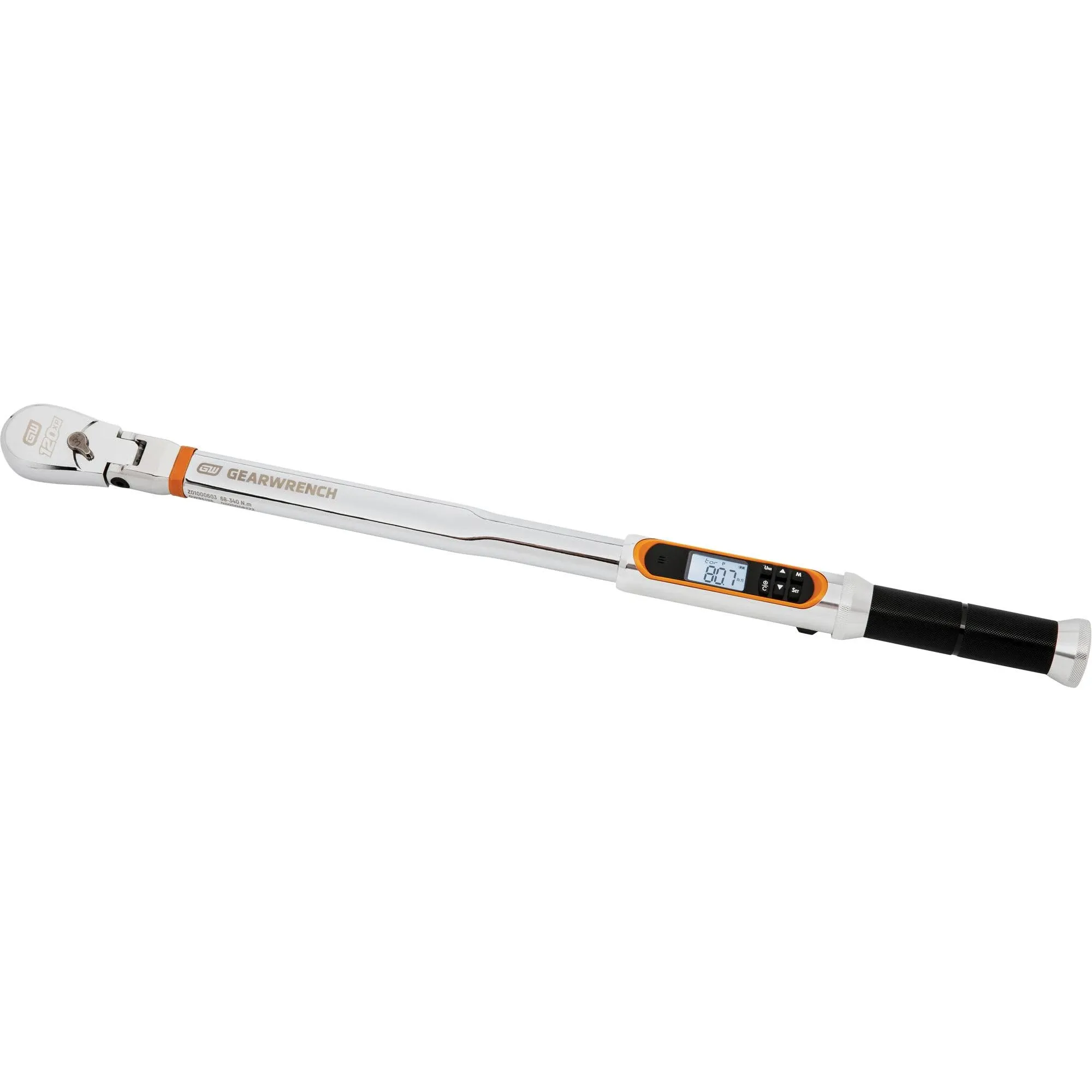 GearWrench 85196 120XP Electronic Torque Wrench with Angle, 0.5&quot; Drive, 25 to 250 ft/lbs