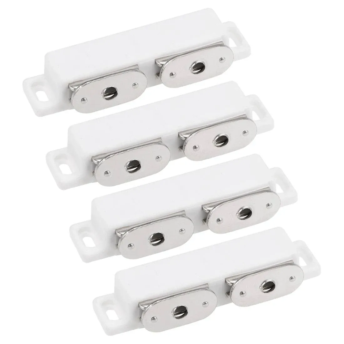 4pcs Double Magnetic Latches Catch for Cabinet Door Cupboard 3&#034; White