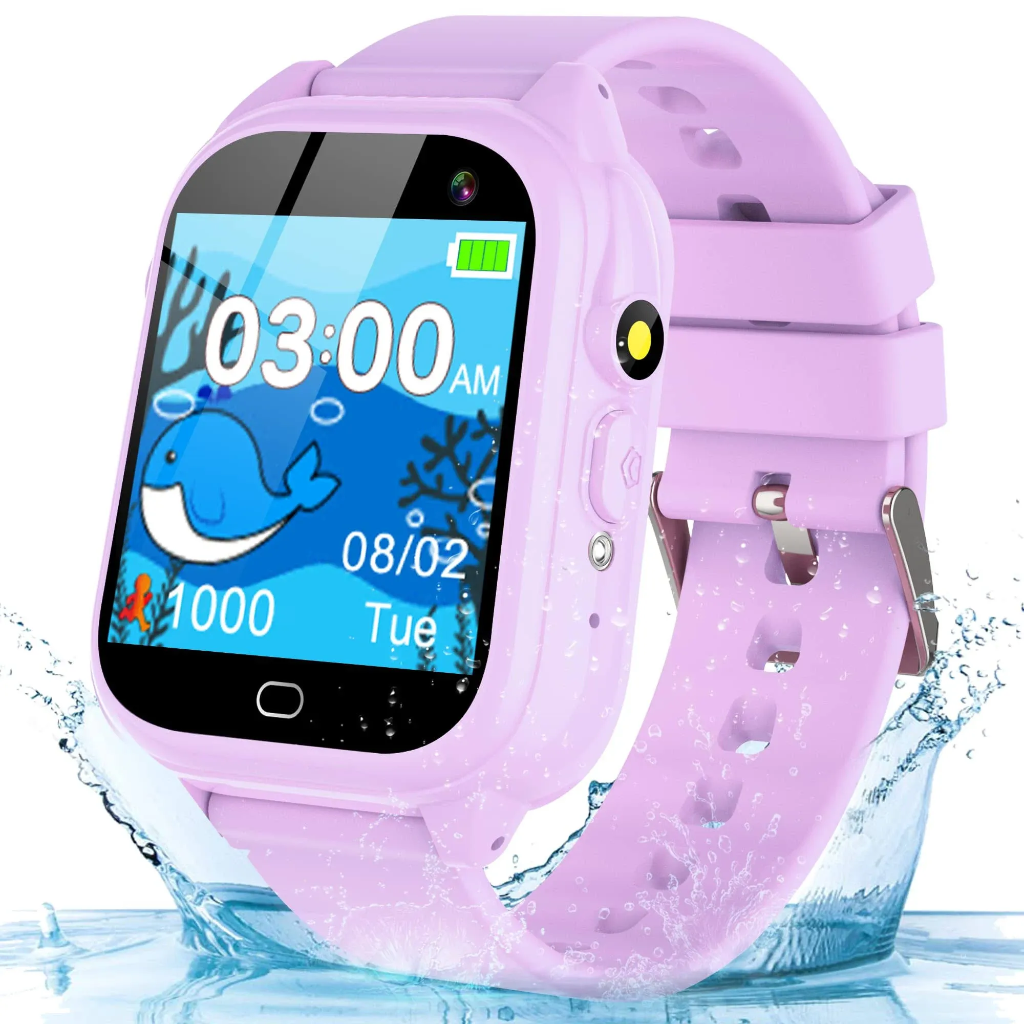 Phyulls Kids Smart Watch Gifts for Girls Age 5-12, 26 Games HD Touchscreen ...