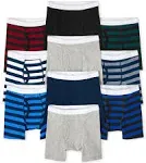 The Children's Place Boys' Cotton Boxer Briefs Underwear Variety 10-Pack