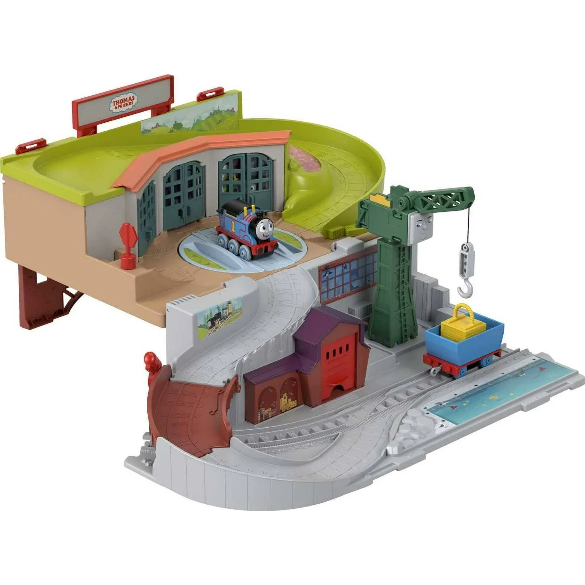  Sodor Take-Along Train Set With Diecast Push-Along Thomas Engine For 