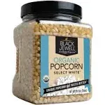 Black Jewell Organic Popcorn, Organic Select White, 28.35oz (Pack of 1)