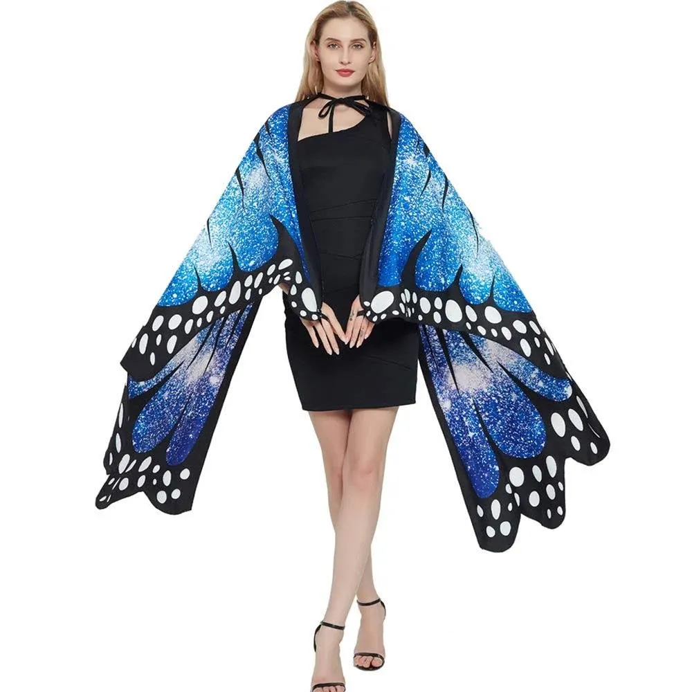 Halloween Butterfly Wings Cape for Women Butterfly Halloween Costume with Antenna ...