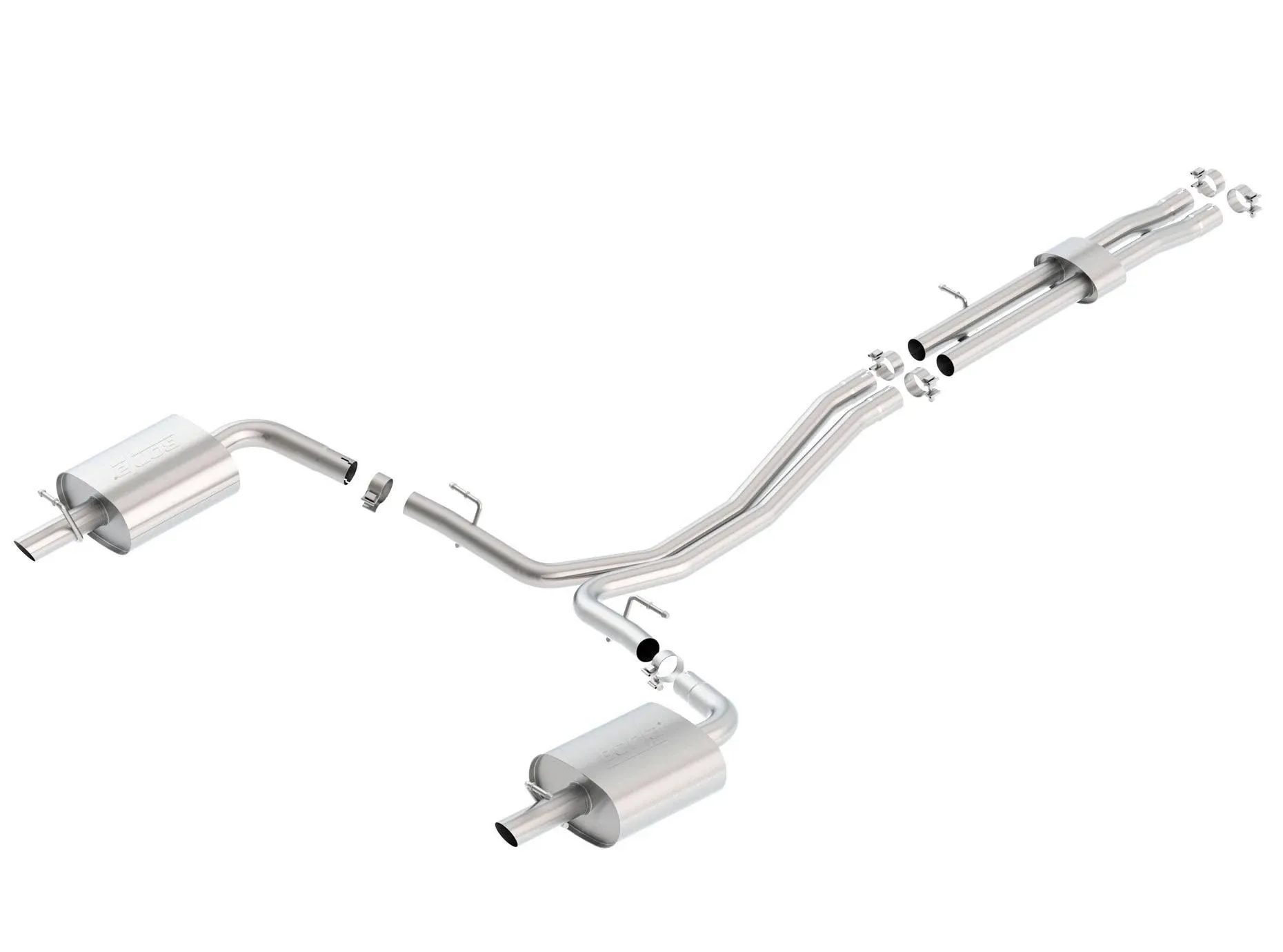 Borla 140659 SS Exhaust System for S-Type 16-17 Ford Explorer 3.5L EcoBoost