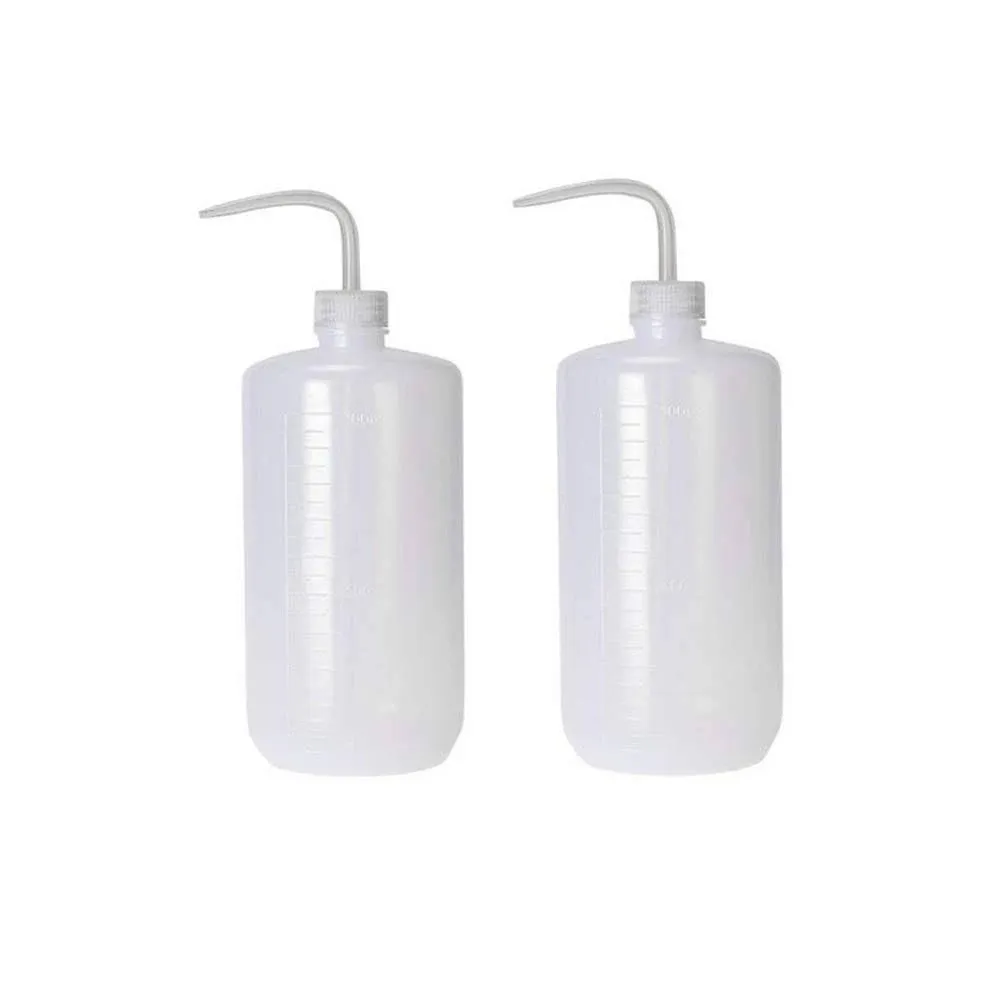 VANTOBEST 2pcs 1000ml/34oz Clear Plastic Wash Bottle Plastic Squeeze Tattoo ...