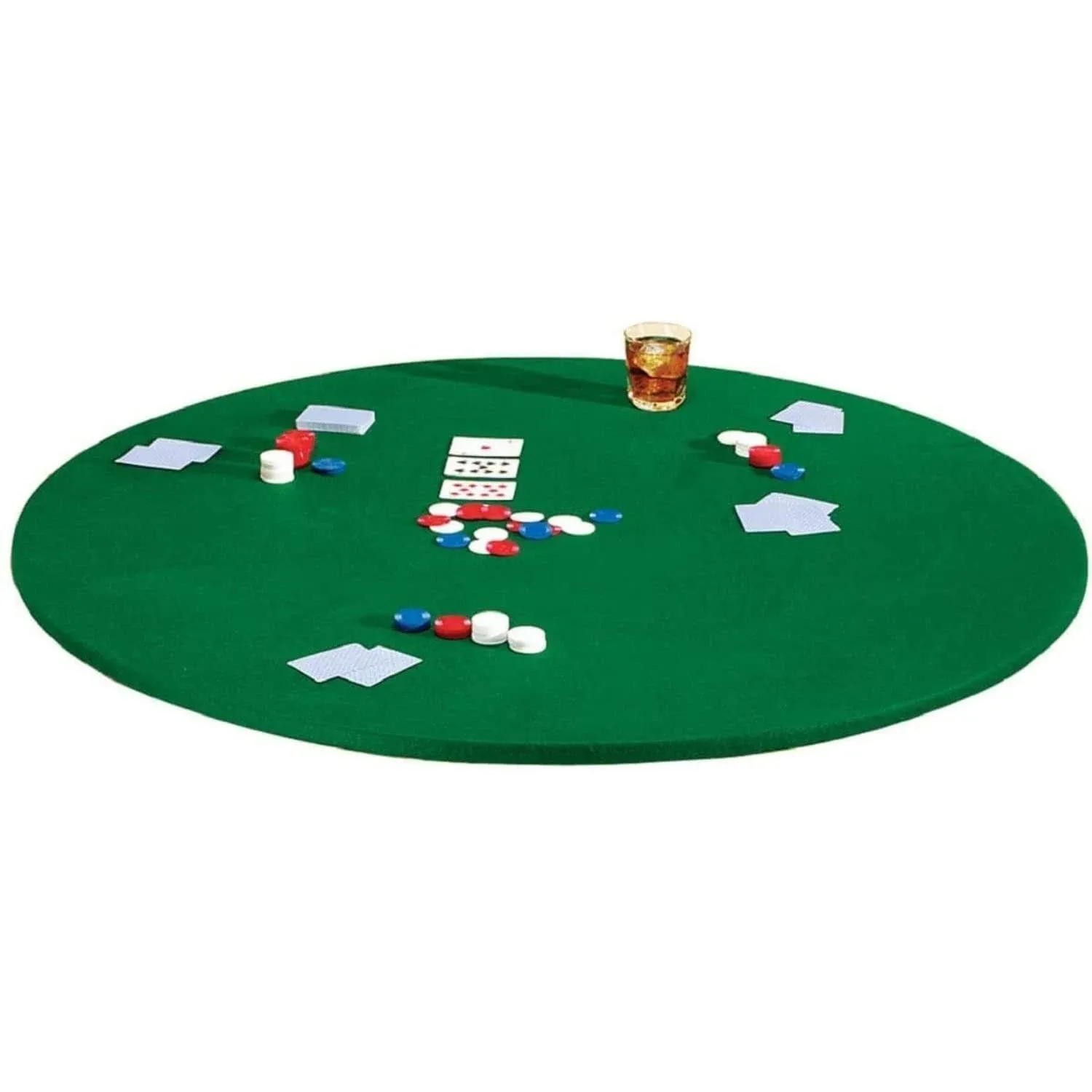 Altatac Poker Card Games Green Felt Fitted Round Cloth Cover Fits to 36" to 42" Table