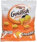 Goldfish Snack Crackers, Cheddar, Baked - 45 pack, 1 oz packs