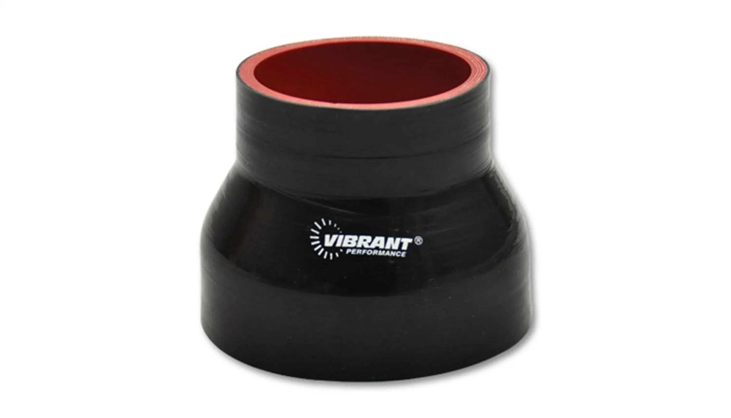 4 Ply Silicone Reducer Coupler, 2.5in x 3in x 3in Long - Black